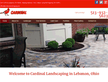 Tablet Screenshot of cardinal-landscaping.net